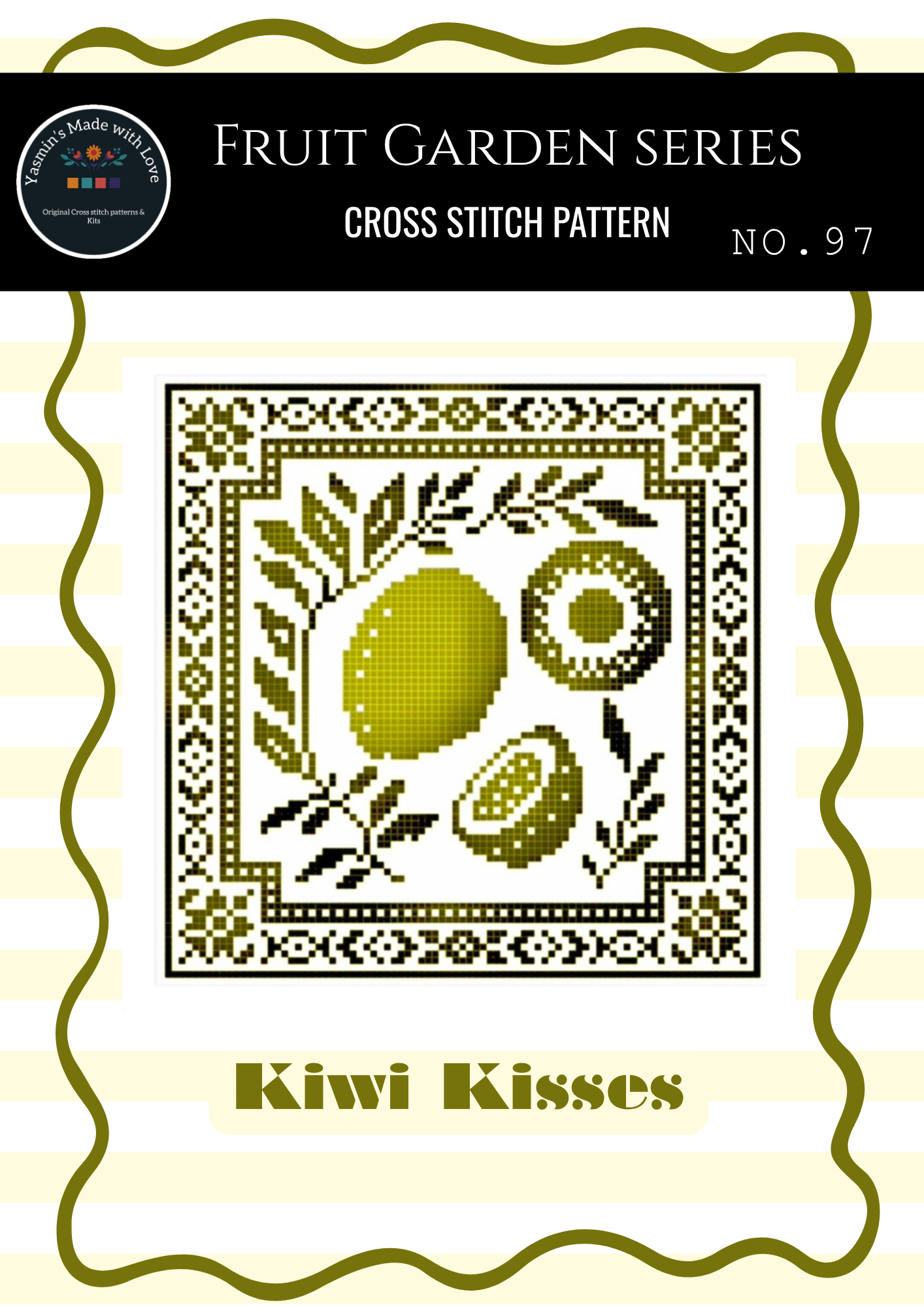 Kiwi Kisses Cross stitch Chart