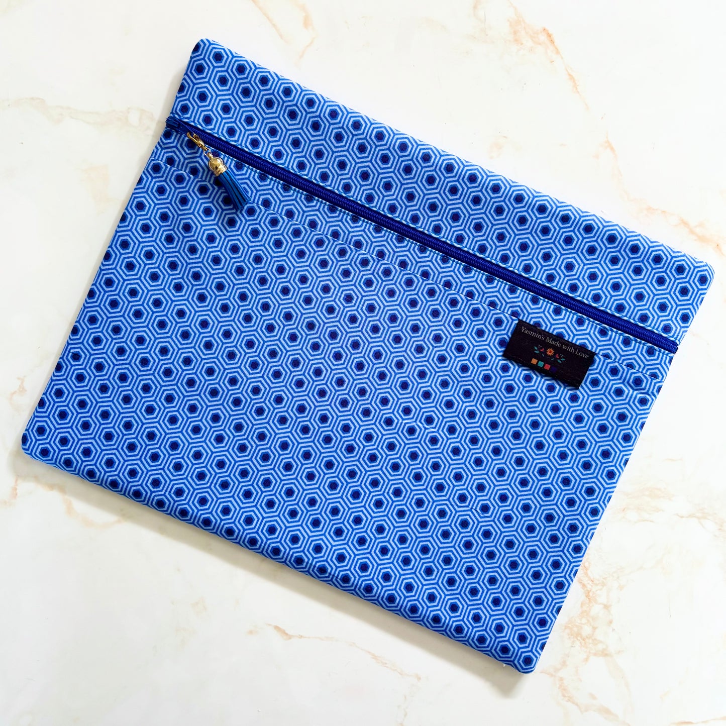 True Colors Hexagons Project Bag 11"×14" (27.9cm × 35.6cm)