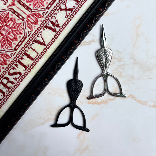 Kelmscott mermaid scissors—unique handle, ideal for needlework
