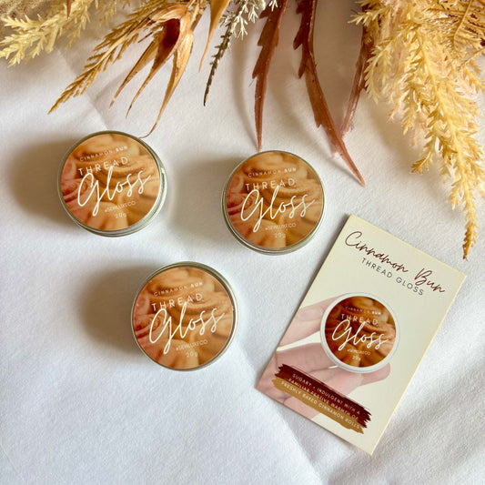 Cinnamon roll scented thread gloss for embroidery