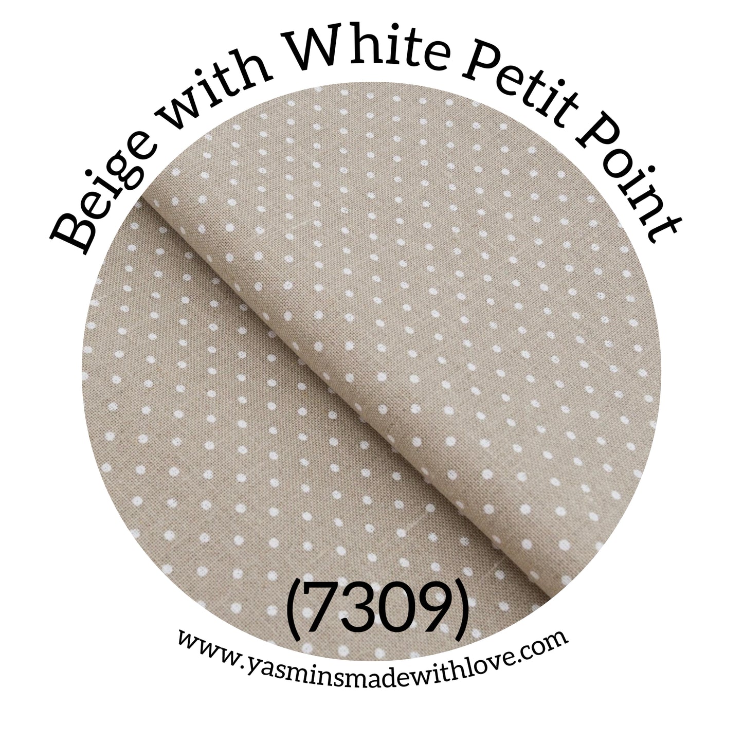 Zweigart 32ct Murano Evenweave – Beige with White Petit Point (7309)