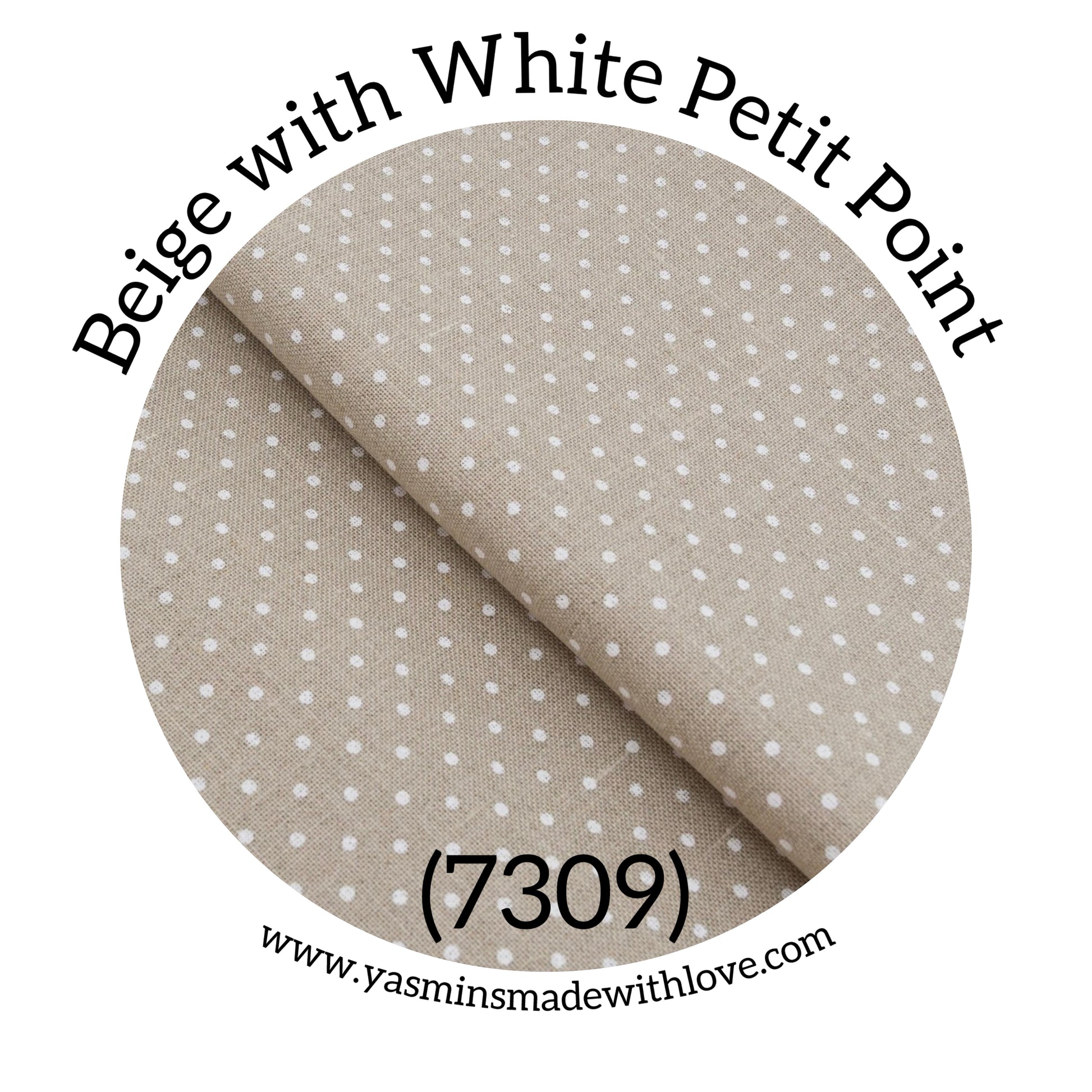 Zweigart 32ct Murano Evenweave – Beige with White Petit Point (7309)