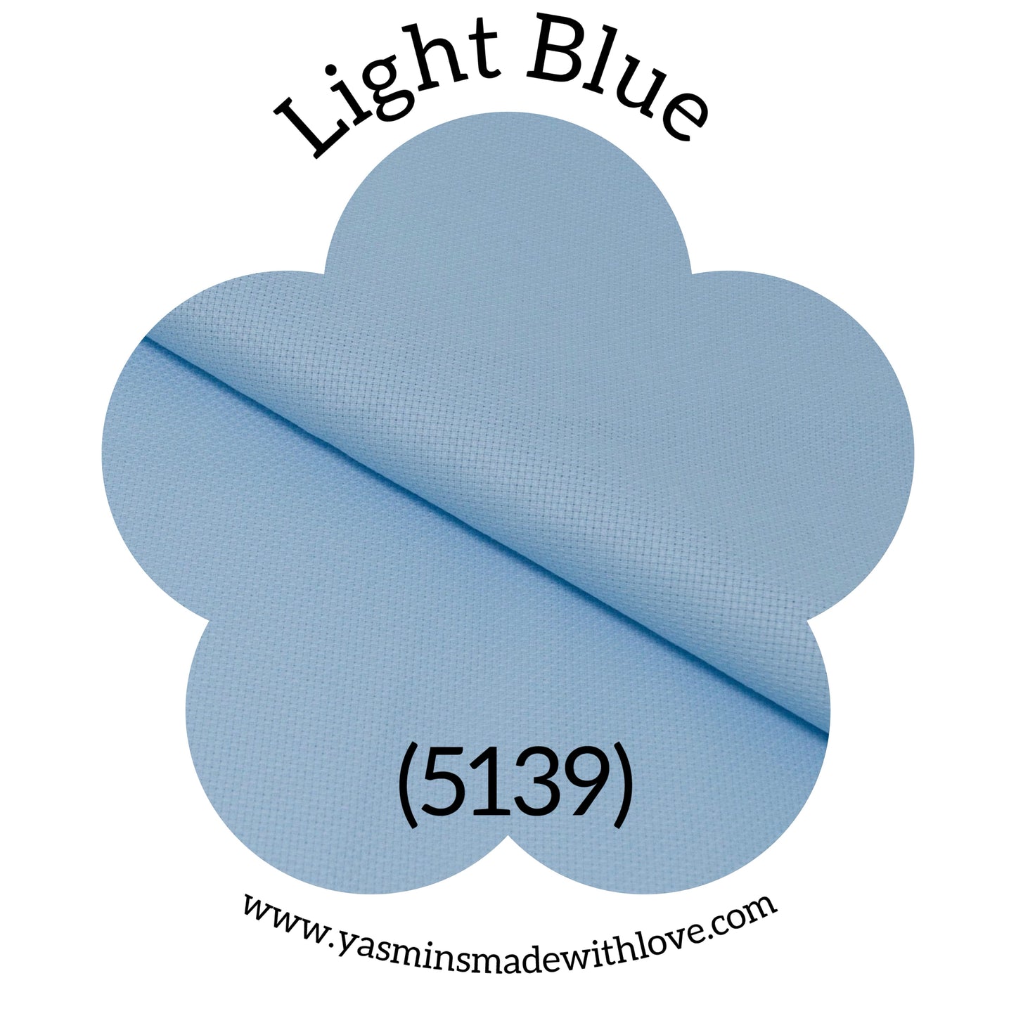 Zweigart 14ct Light Blue Aida Fabric – 5139