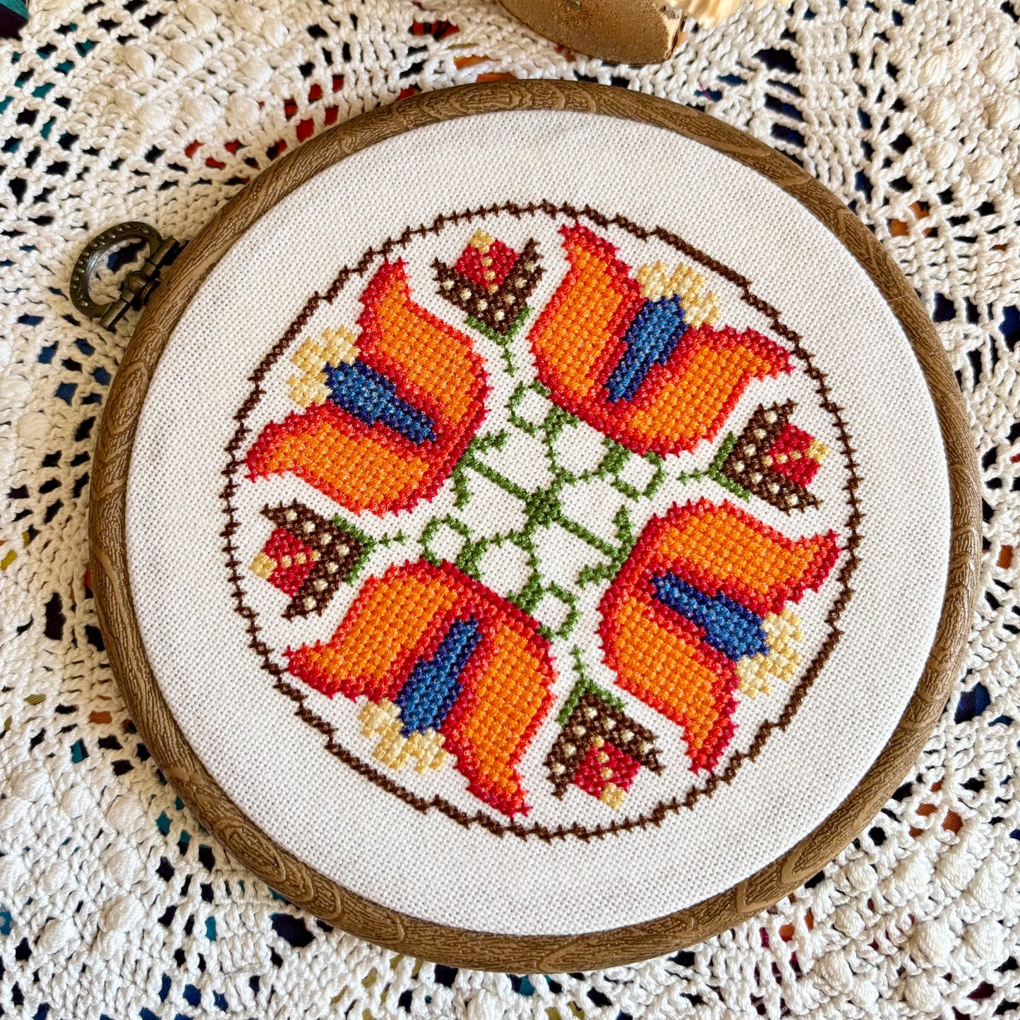 Folk Floral II Cross-stitch Kit