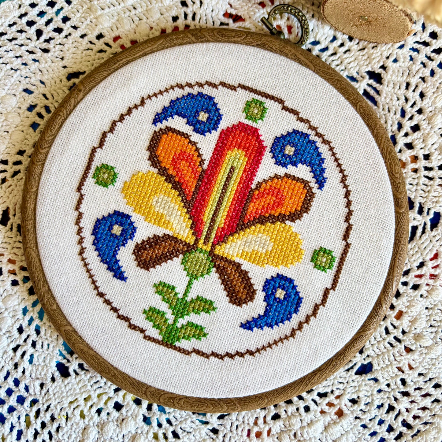 Folk Floral III Cross-stitch Kit