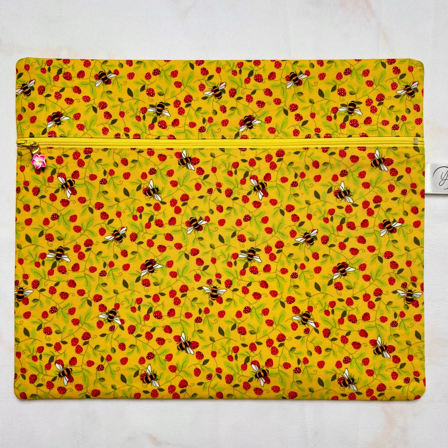 Bees & Strawberries Project Bag