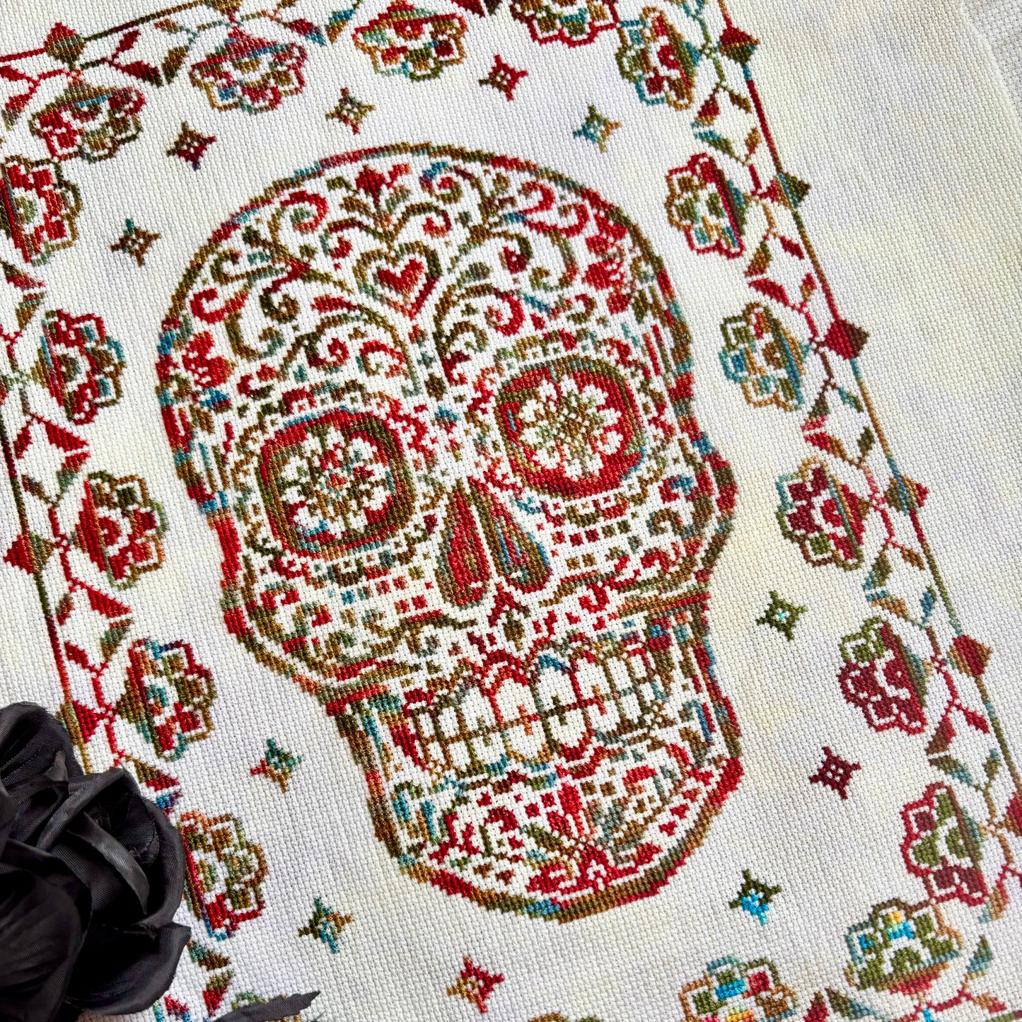 Sugar Skull Cross-stitch Chart