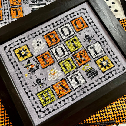 Halloween Scrabble cross stitch design