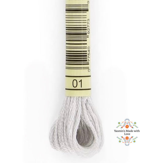 01 DMC Mouliné Standard Cotton