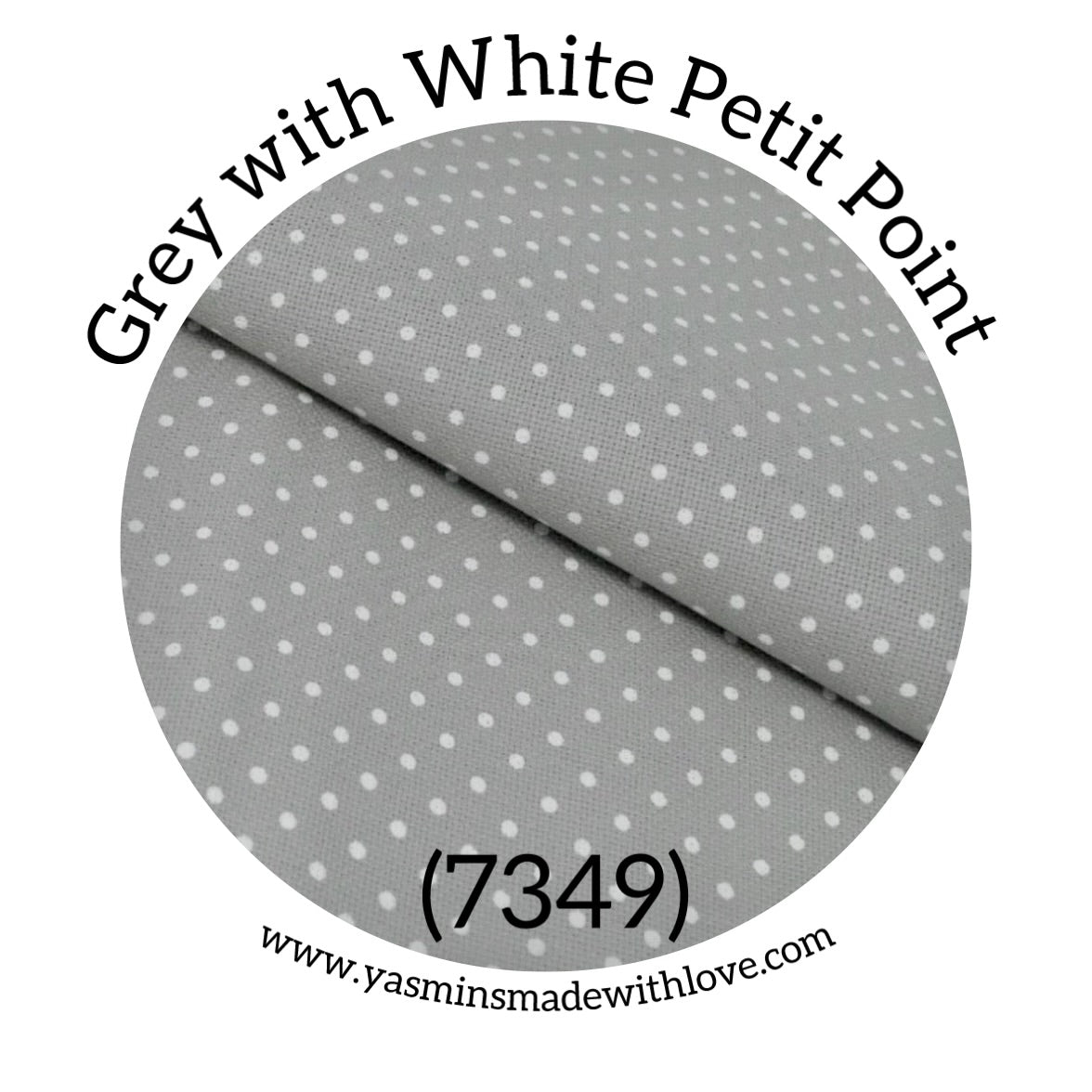 Zweigart 32ct Murano Evenweave – Grey with White Petit Point (7349)