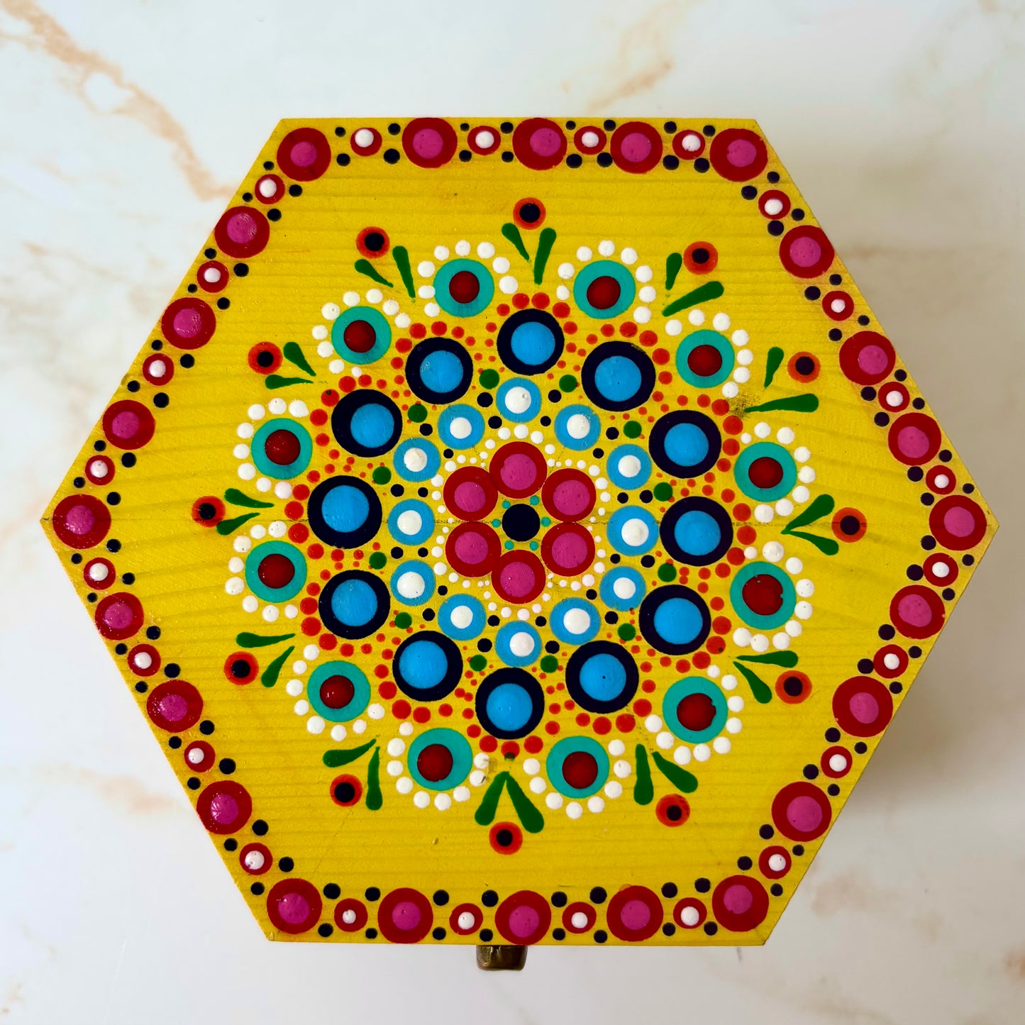 Hand-painted  Sewing Machine Bobbin Case