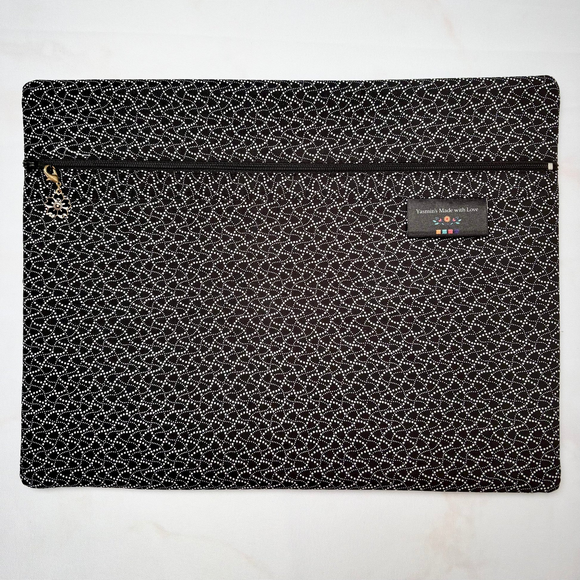 Night & Day Project Bag 11×14 quilting cotton craft organiser
