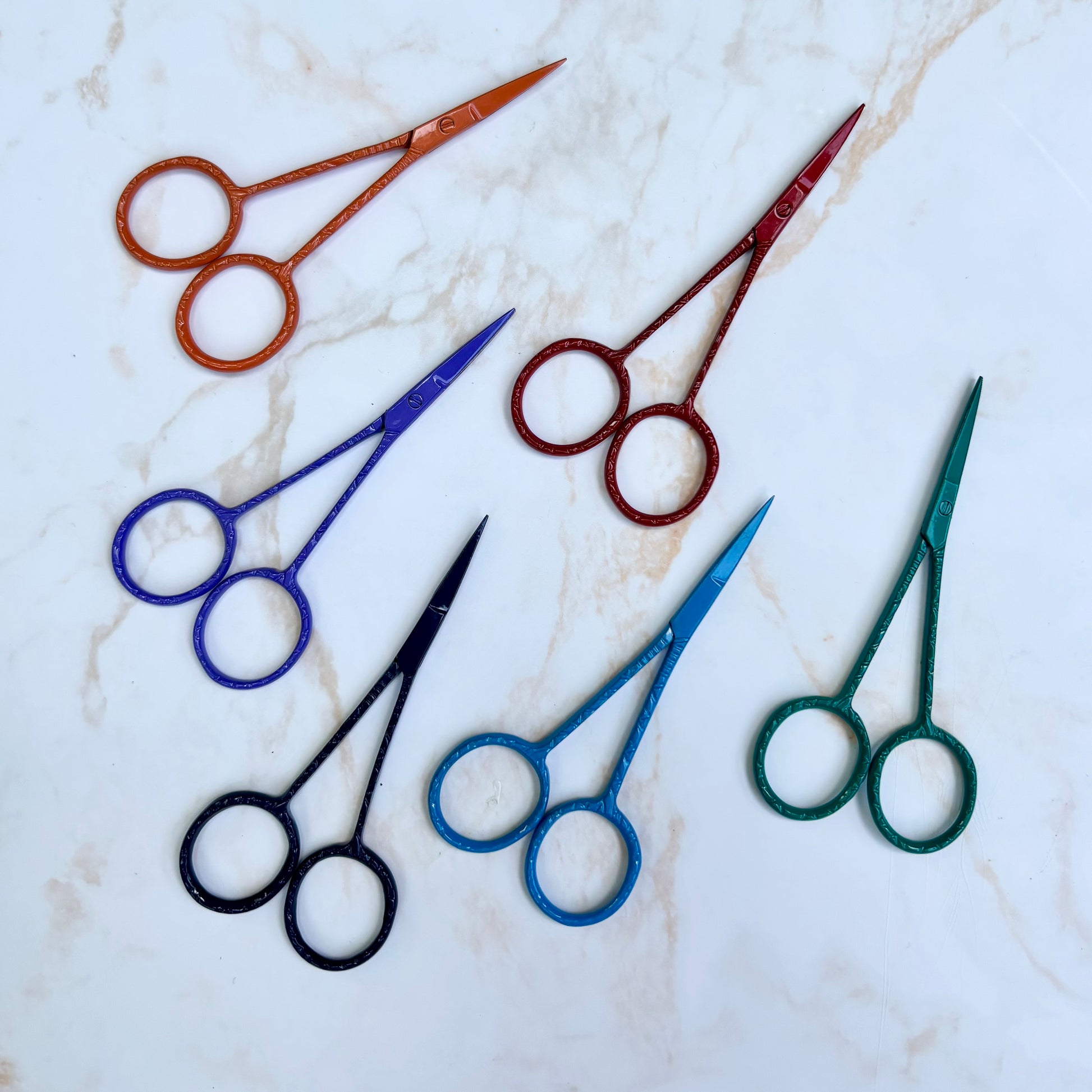 3.75" travel-friendly Joji Scissors with sharp stainless-steel blades and vivid color