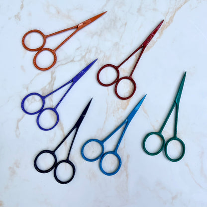 3.75" travel-friendly Joji Scissors with sharp stainless-steel blades and vivid color
