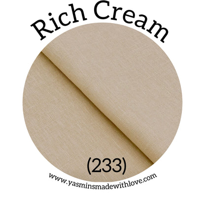 EDINBURGH 36 CT LINEN RICH CREAM (233)