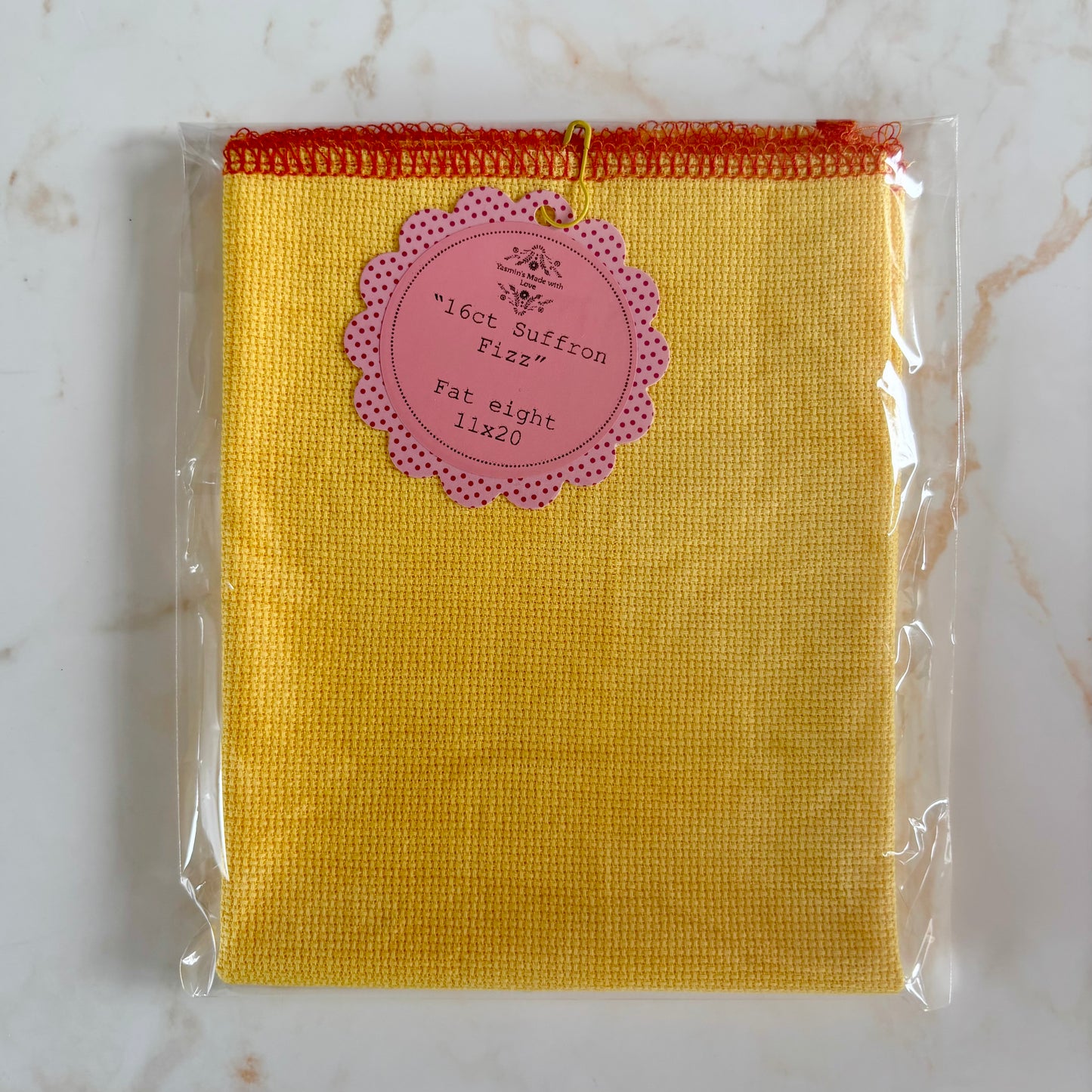 OOAK Hand dyed fabric - Saffron Fizz