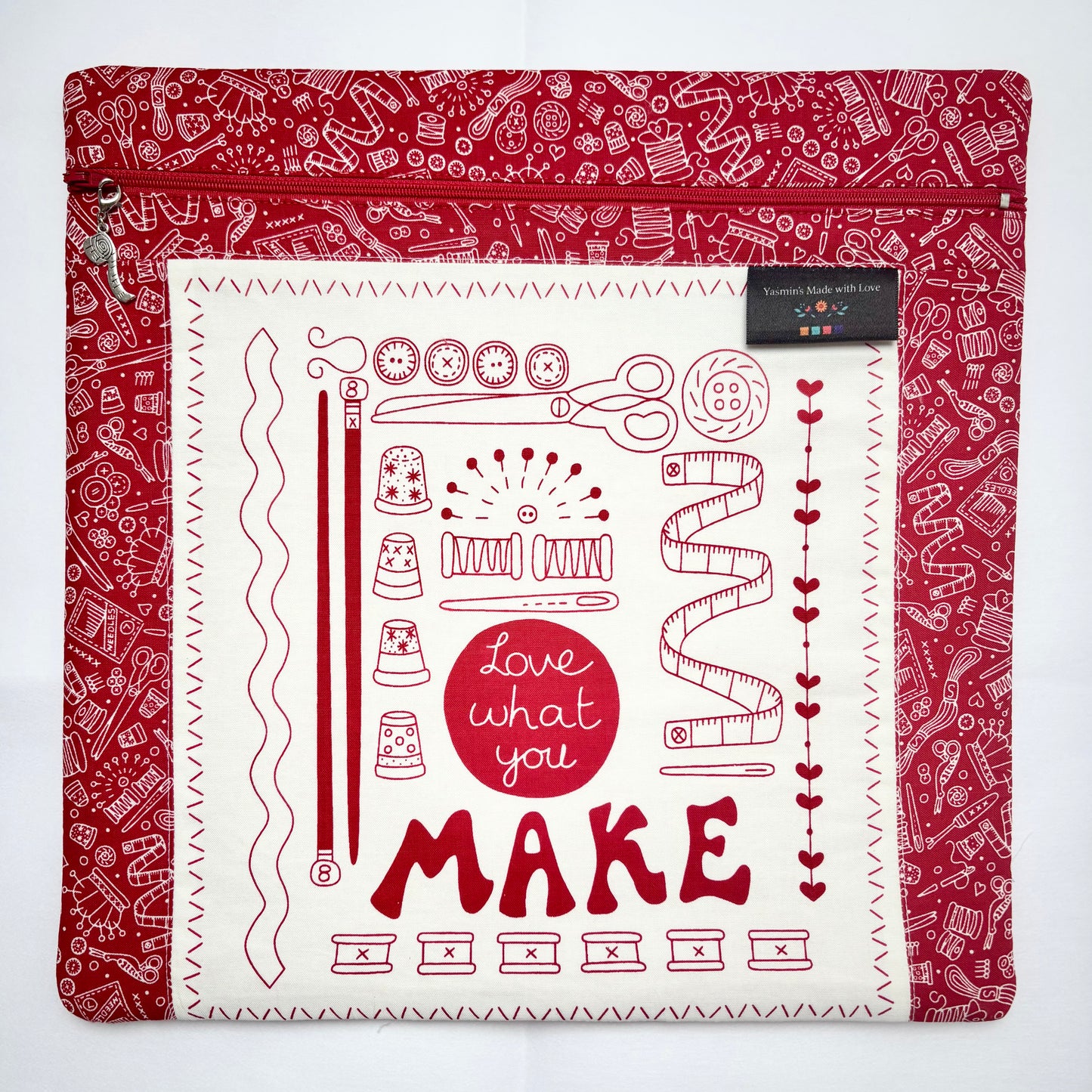 Say It With a Stitch Collection - Project Bag 12"x12" (30cm x 30cm)