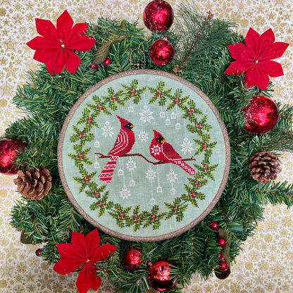Winter Greetings Cross-stitch Pattern