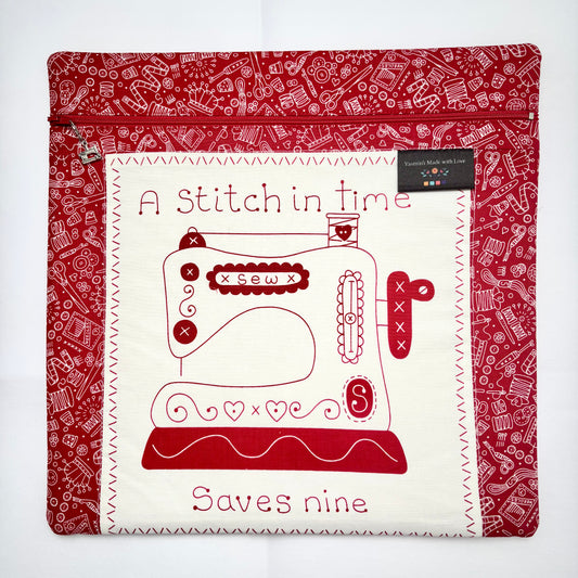 Say It With a Stitch - Stitch in Time Project Bag (12"x12")