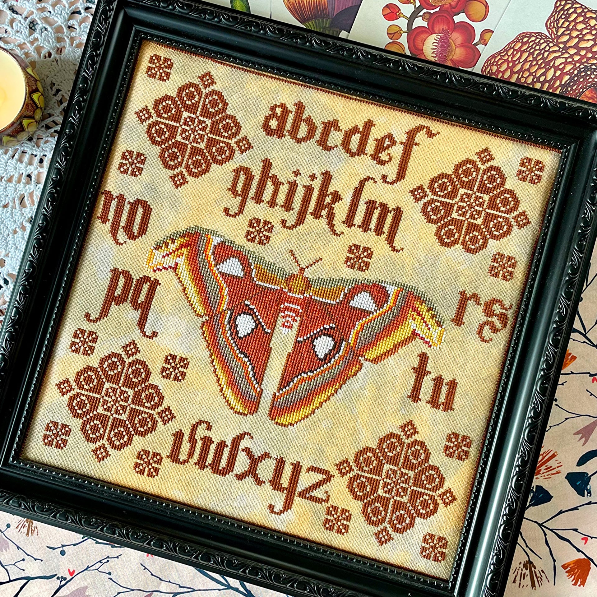 Moth Quaker Cross-stitch Chart