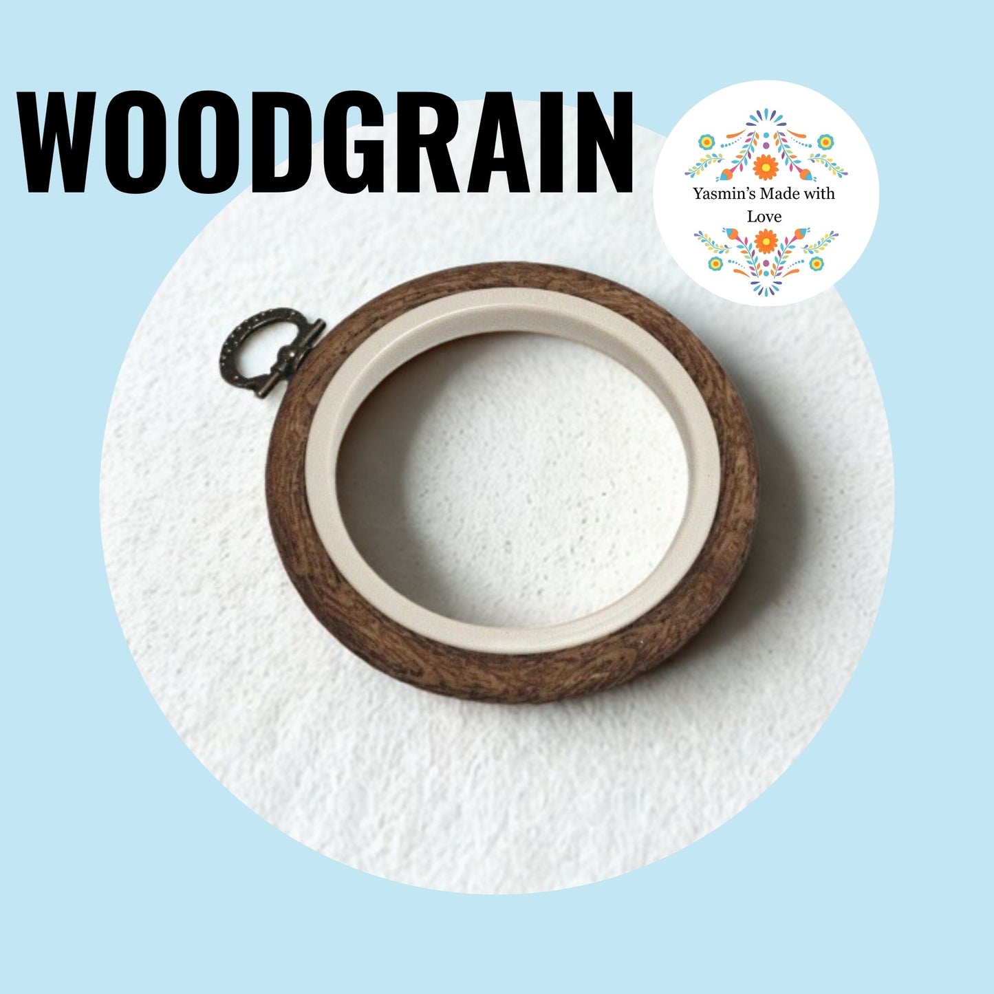 Nurge Flexi Hoops Round No. 5 - 24.5cm (9.6") WOODGRAIN
