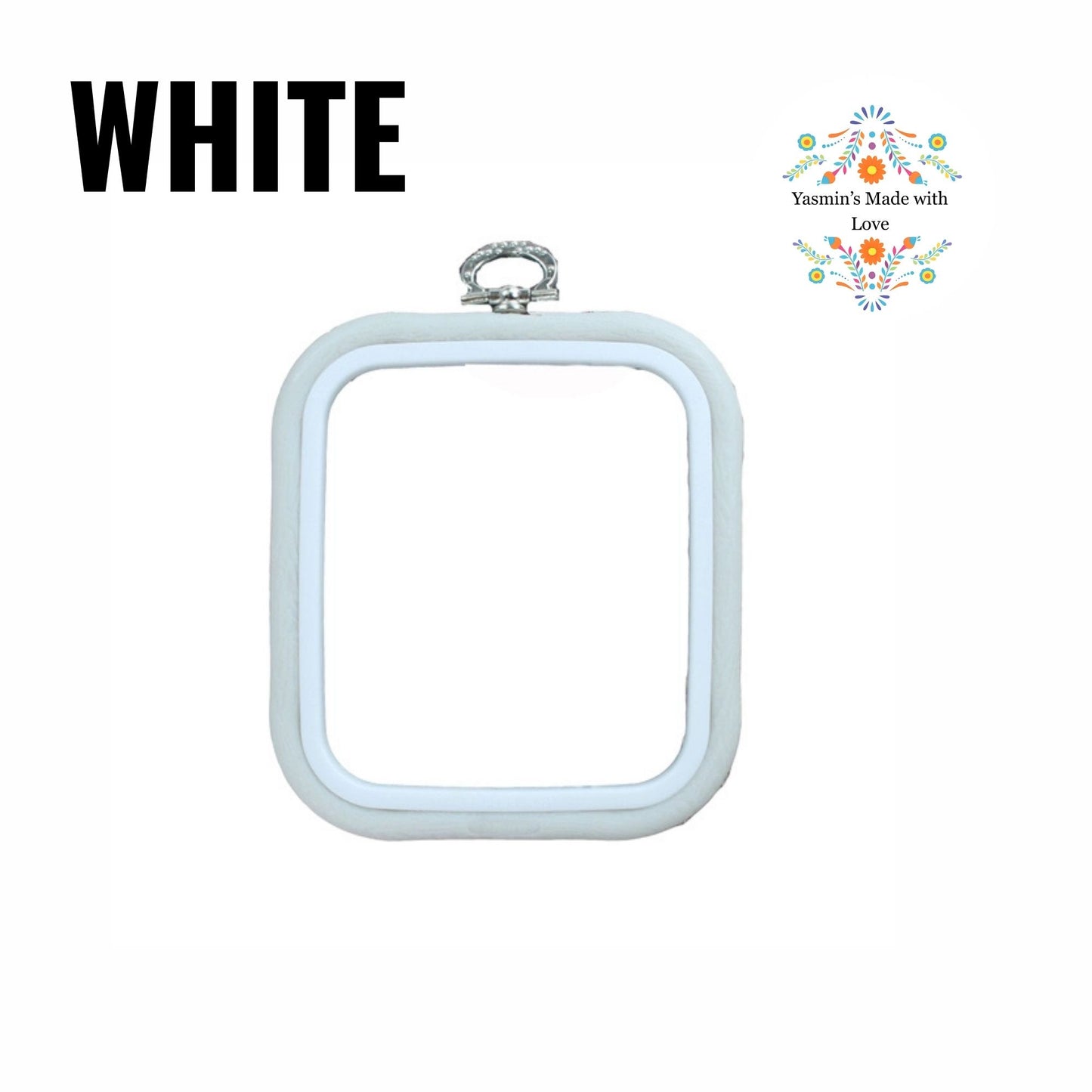 Nurge Flexi Hoops Square No. 1 - 125 x 145mm (5" x 5 3/4") WHITE