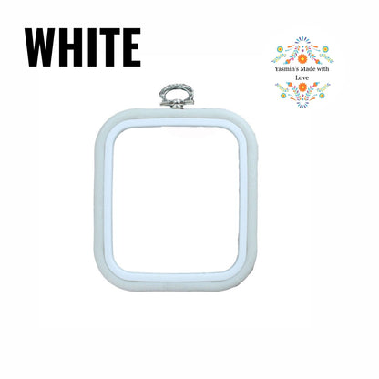 Nurge Flexi Hoops Square No. 1 - 125 x 145mm (5" x 5 3/4") WHITE