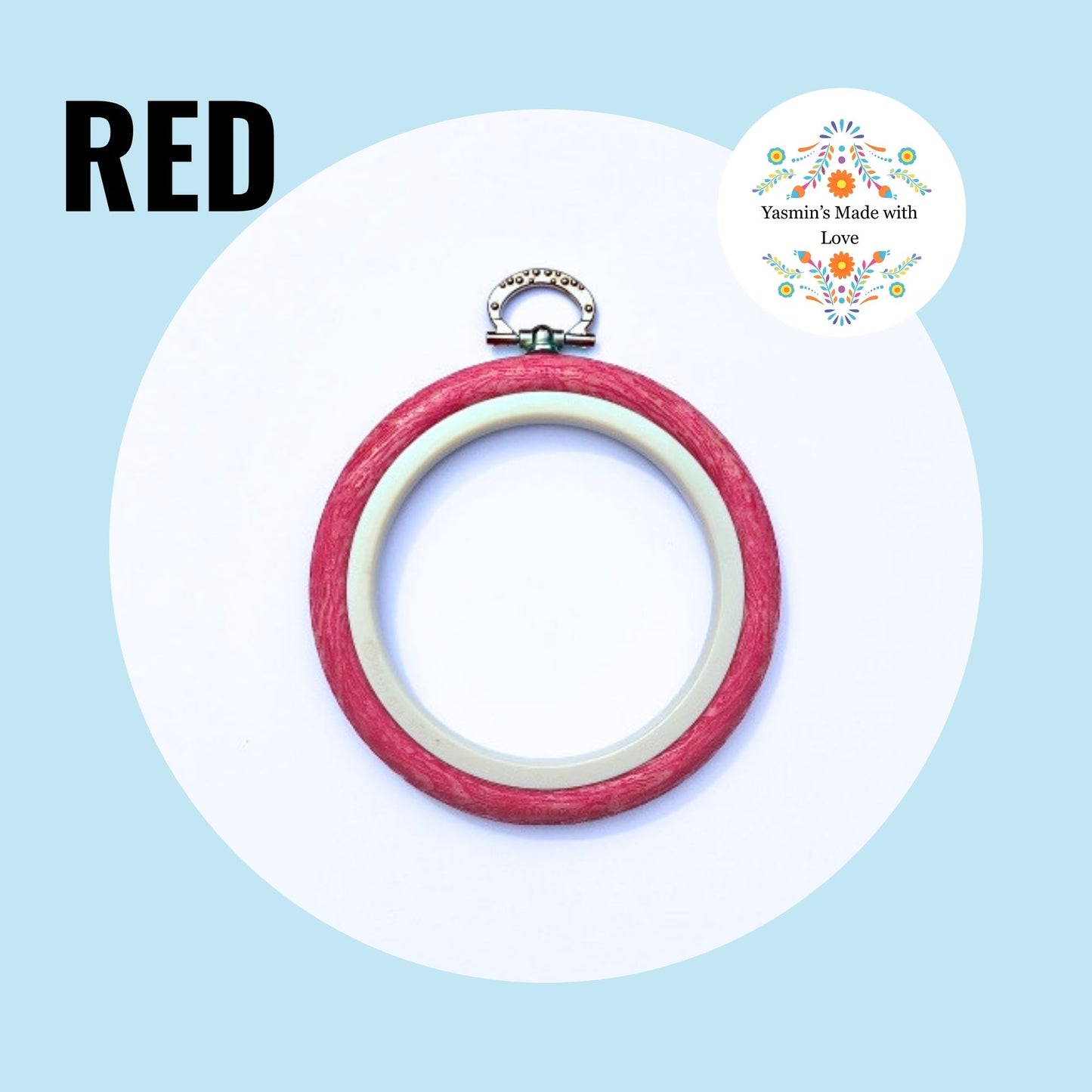 Nurge Flexi Hoops Round No. 5 - 24.5cm (9.6") RED