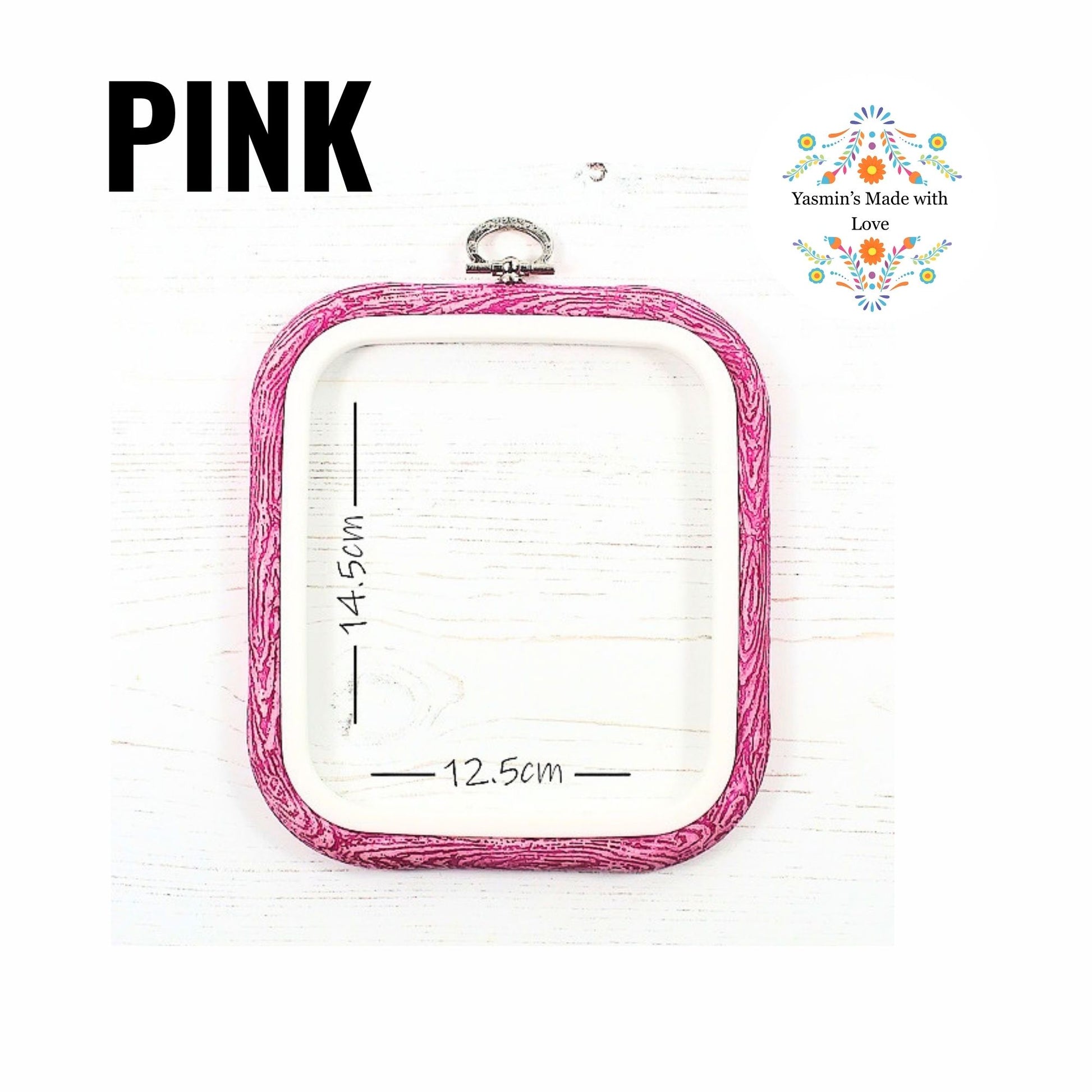 Nurge Flexi Hoops Square No. 1 - 125 x 145mm (5" x 5 3/4") PINK