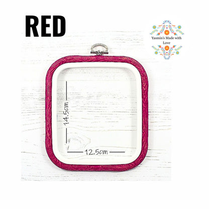 Nurge Flexi Hoops Square No. 1 - 125 x 145mm (5" x 5 3/4") RED