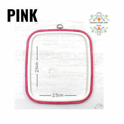 Nurge Flexi Hoops Square No. 3 - 230 x 250mm (9" x 10") PINK
