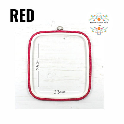 Nurge Flexi Hoops Square No. 3 - 230 x 250mm (9" x 10") RED