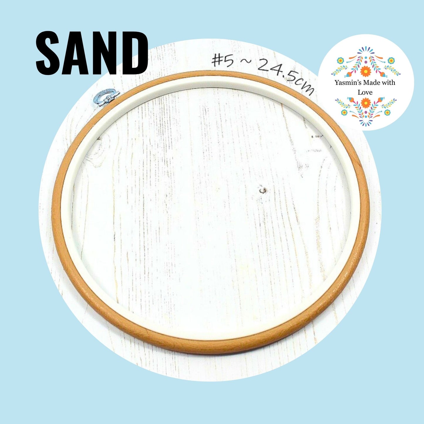 Nurge Flexi Hoops Round No. 5 - 24.5cm (9.6") SAND