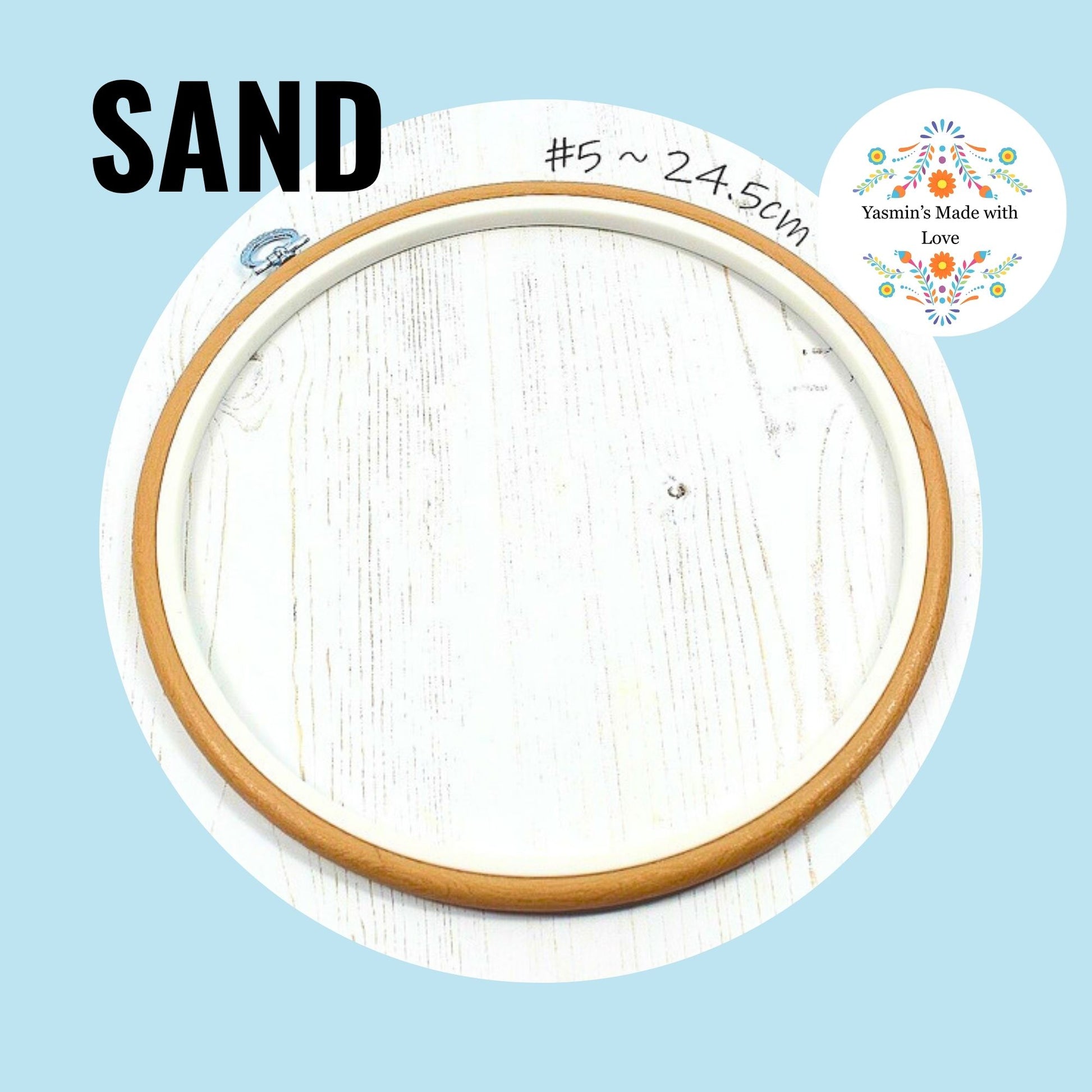 Nurge Flexi Hoops Round No. 5 - 24.5cm (9.6") SAND