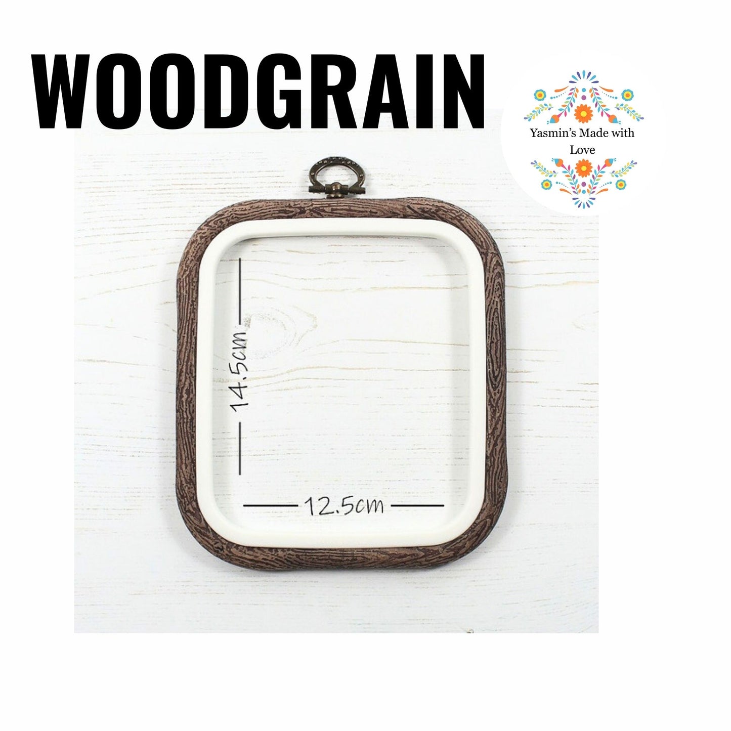 Nurge Flexi Hoops Square No. 1 - 125 x 145mm (5" x 5 3/4") WOODGRAIN