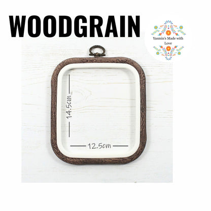 Nurge Flexi Hoops Square No. 1 - 125 x 145mm (5" x 5 3/4") WOODGRAIN