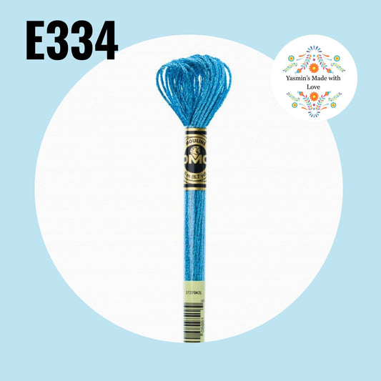 DMC E334 - Blue Topaz Light Effects Embroidery Thread