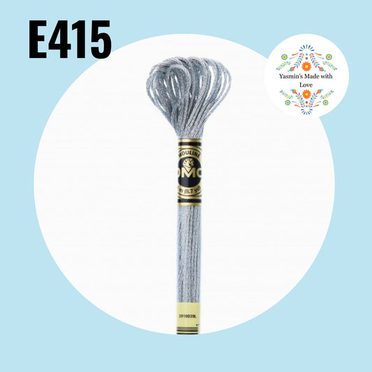 DMC E415 - Pewter Light Effects Embroidery Thread