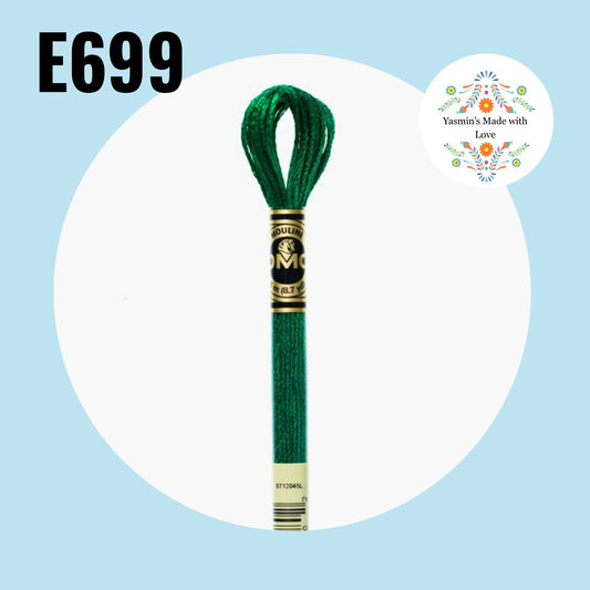 DMC E699 - Green Emerald Light Effects Embroidery Thread