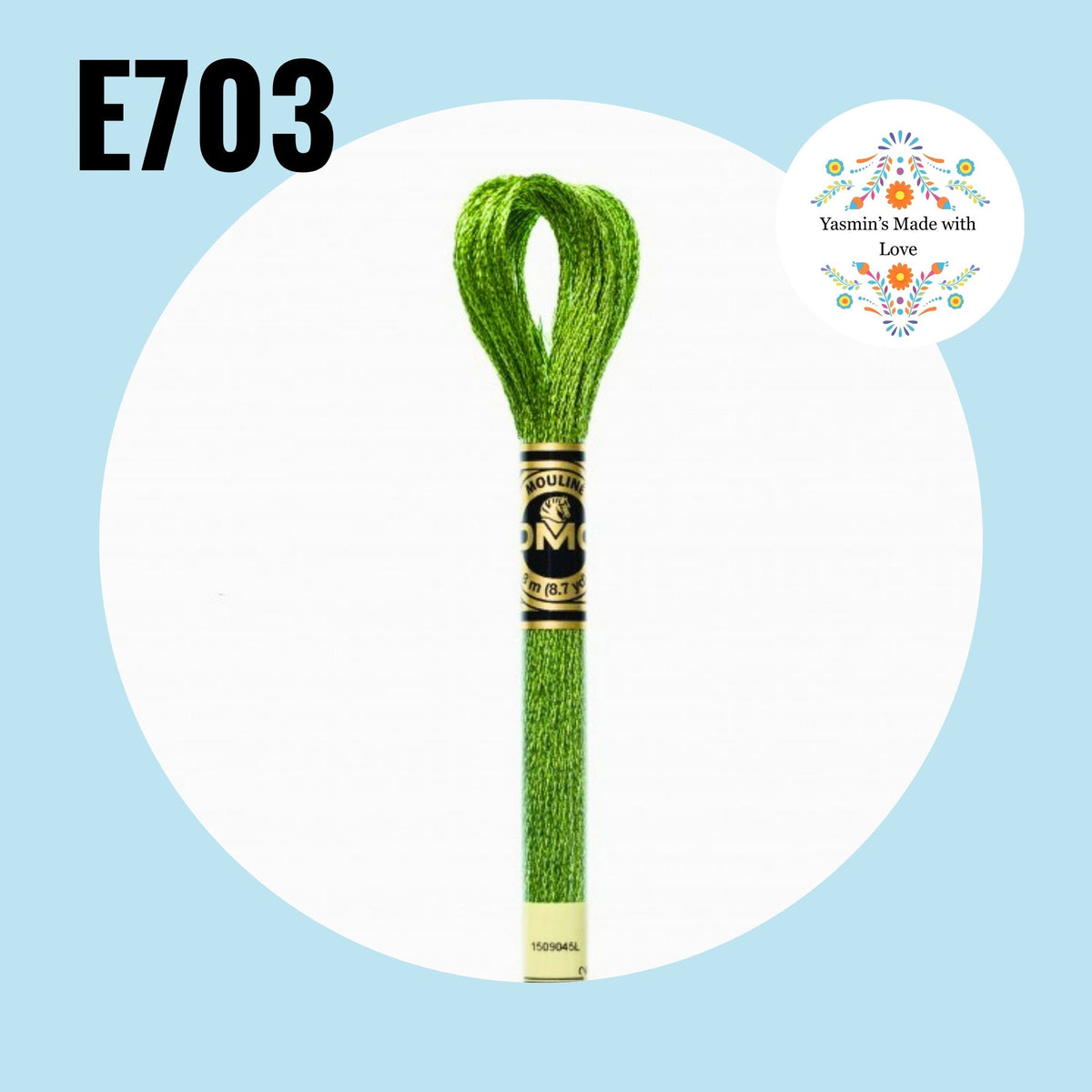 DMC E703 - Light Green Emerald Light Effects Embroidery Thread