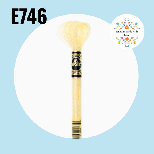 DMC E746 - Cream Light Effects Embroidery Thread