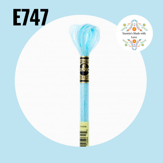 DMC E747 - Baby Blue Light Effects Embroidery Thread