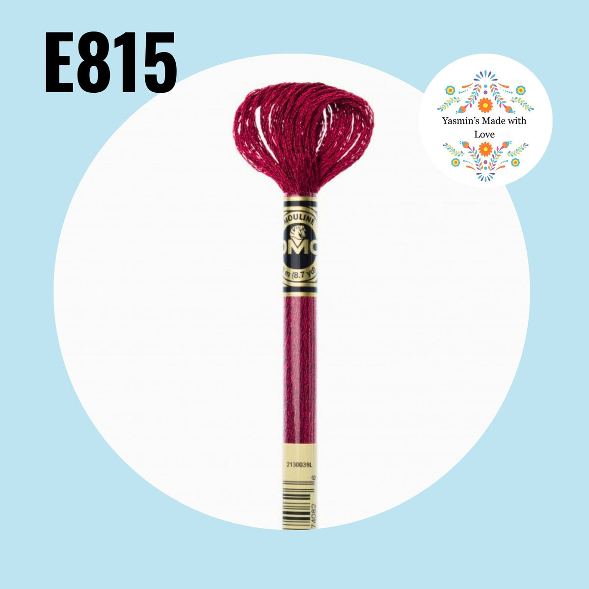 DMC E815 - Dark Red Ruby Light Effects Embroidery Thread