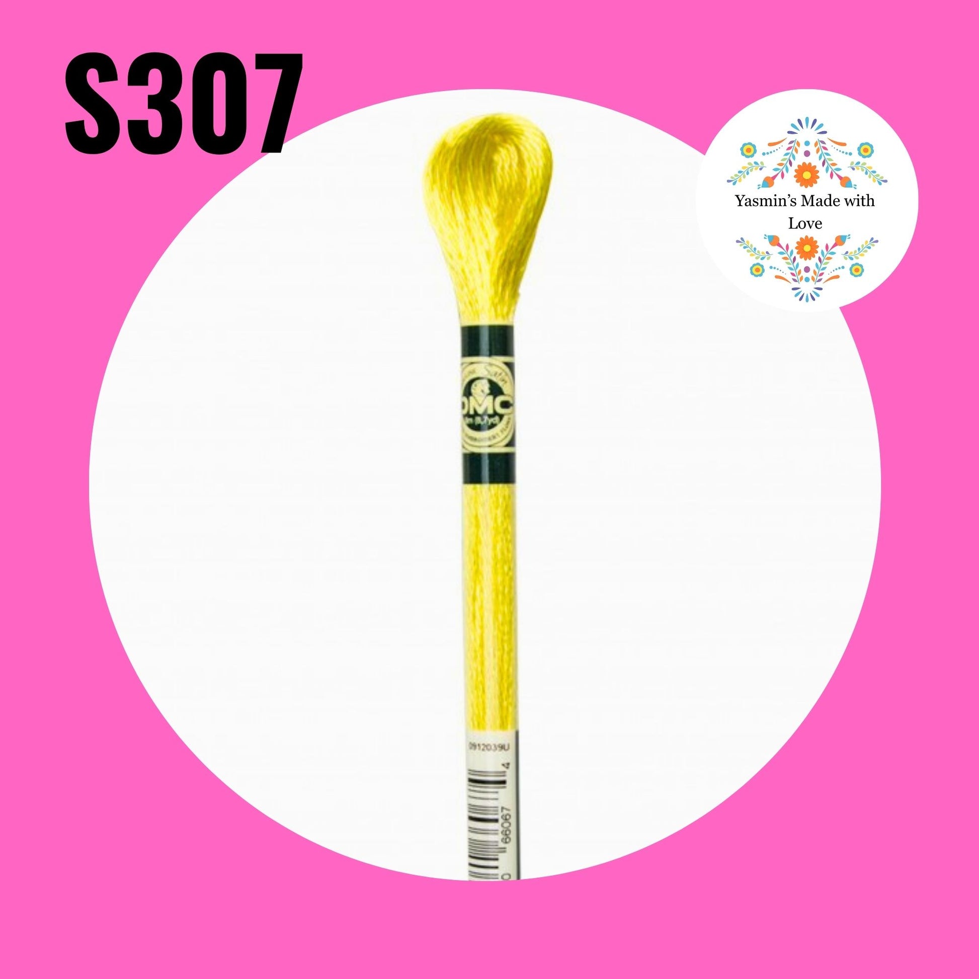 DMC S307 - Lemon Satin Embroidery Thread
