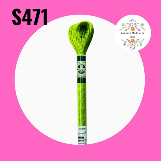 DMC S471 - Avocado Green Very Light Satin Embroidery Thread