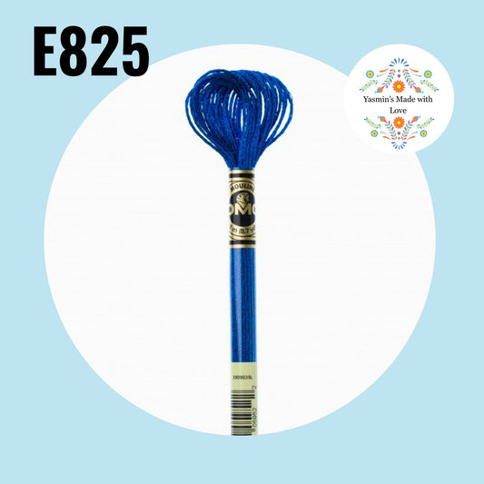 DMC E825 - Blue Sapphire Light Effects Embroidery Thread