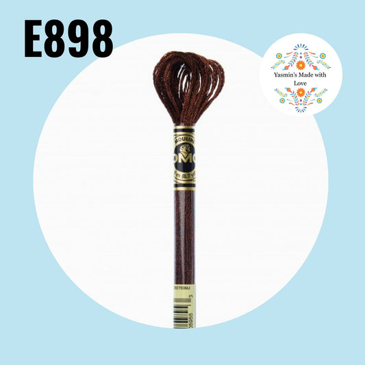 DMC E898 - Dark Oak Light Effects Embroidery Thread