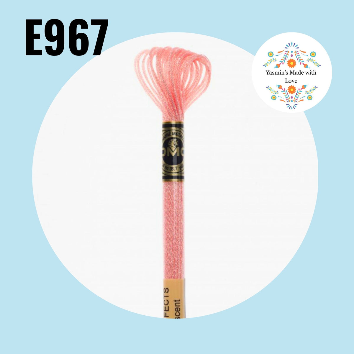 DMC E967 - Soft Peach Light Effects Embroidery Thread