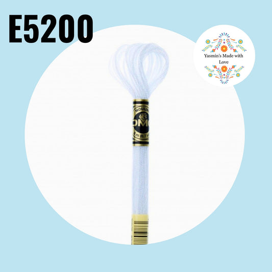 DMC E5200 - White Light Effects Embroidery Thread