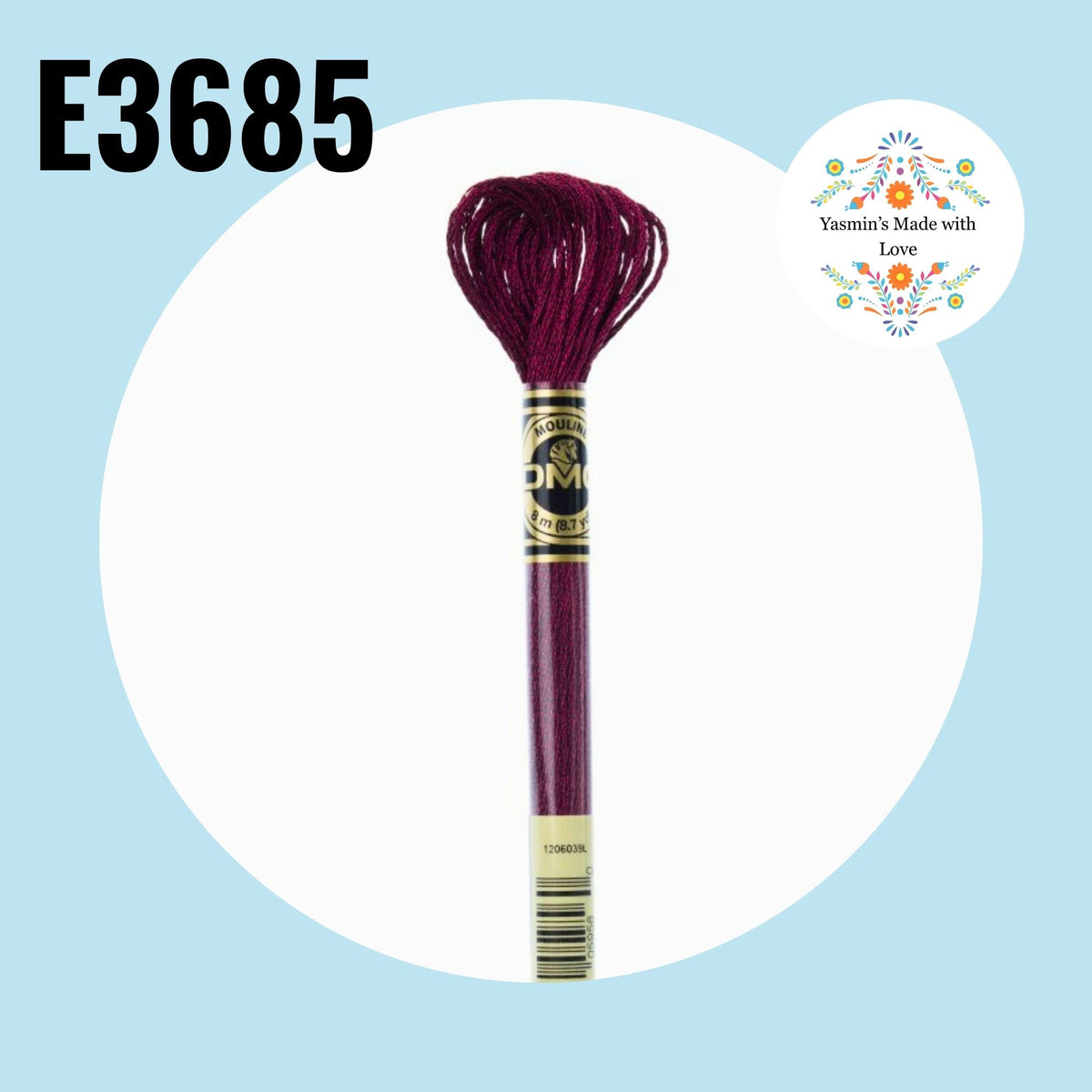DMC E3685 - Rosewood Light Effects Embroidery Thread